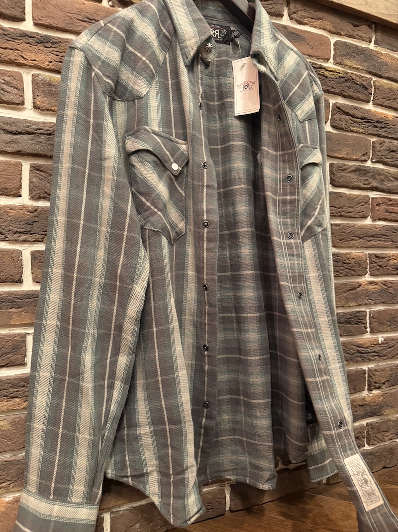 RRL Cotton flannel Western Shirts RRL コットンネルウエスタンシャツ（画像8）