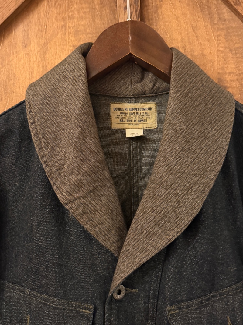 RRL DENIM COAT RRL ショールカラーデニムコート（画像5）
