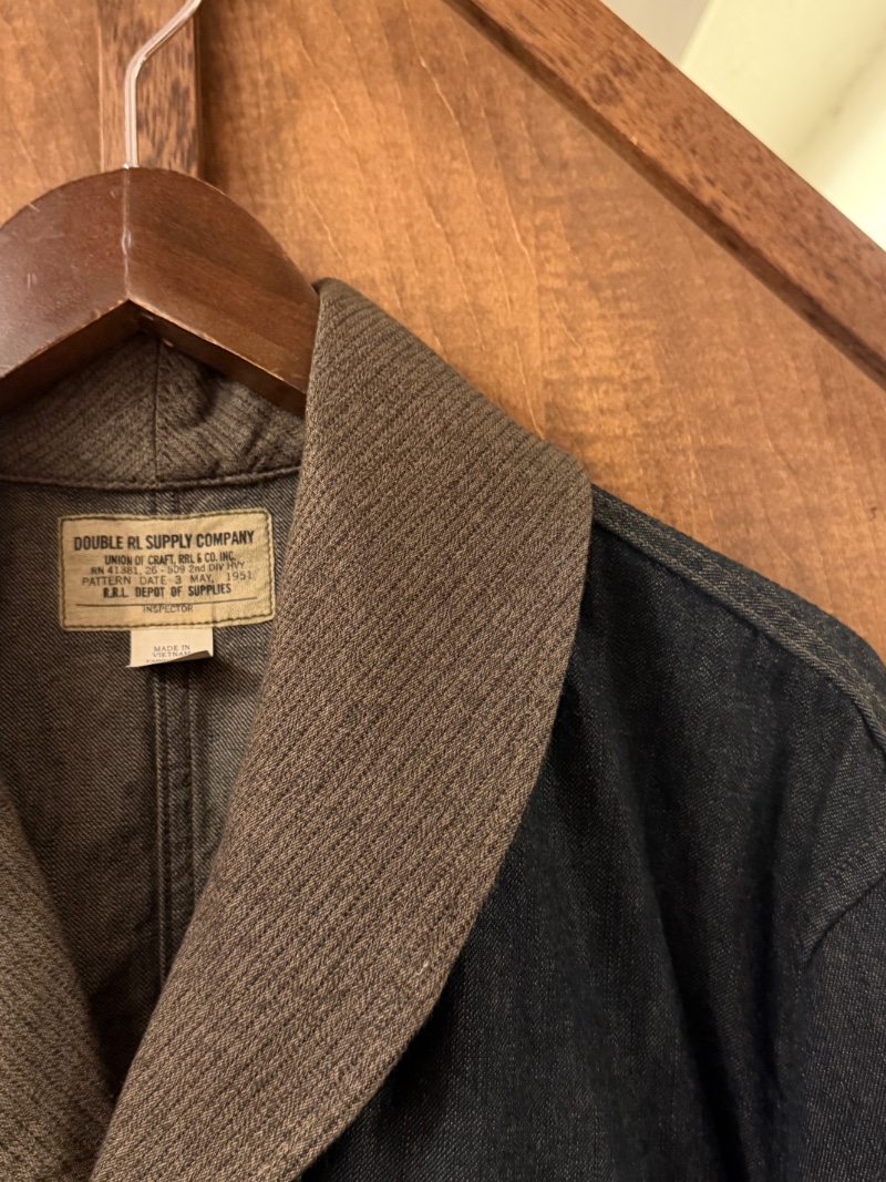 RRL DENIM COAT RRL ショールカラーデニムコート（画像6）