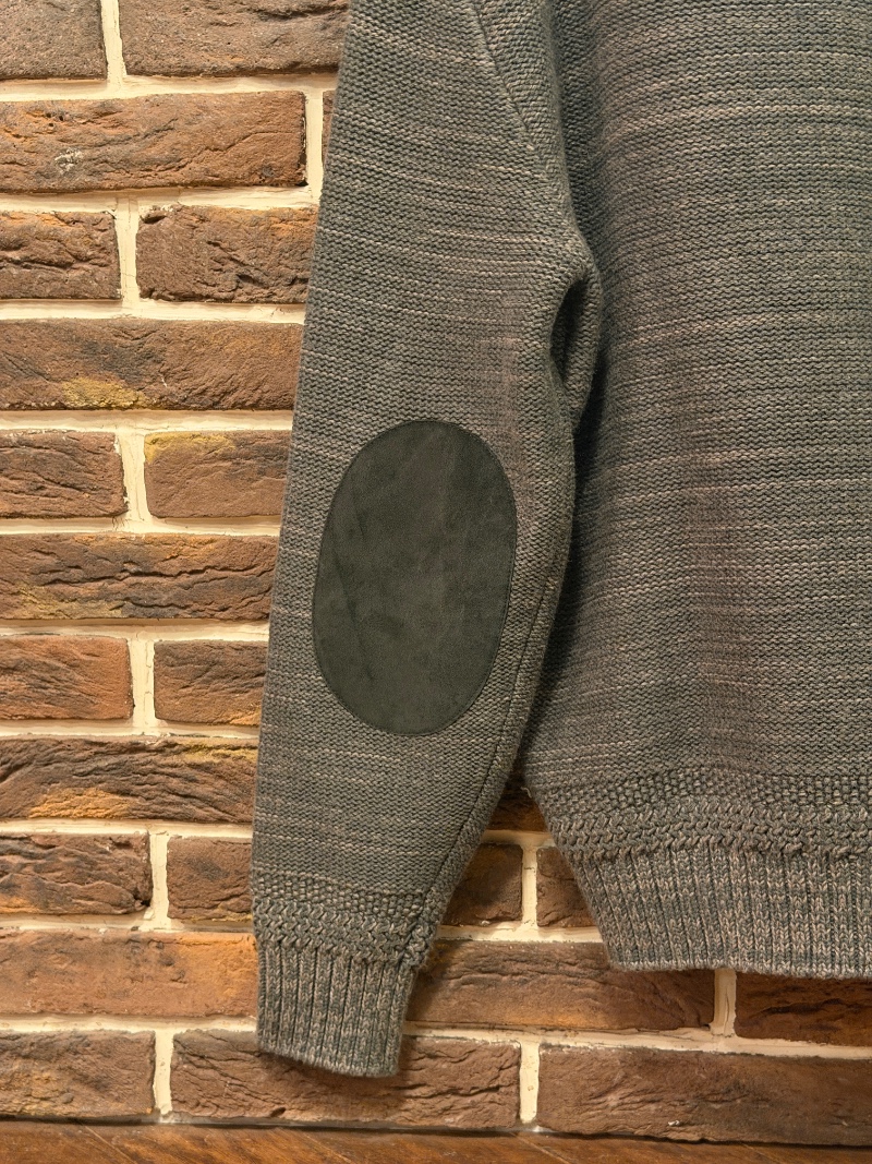 RRL SUEDE PATCH ZIP CARDIGAN RRL ジップニットカーディガン（画像11）